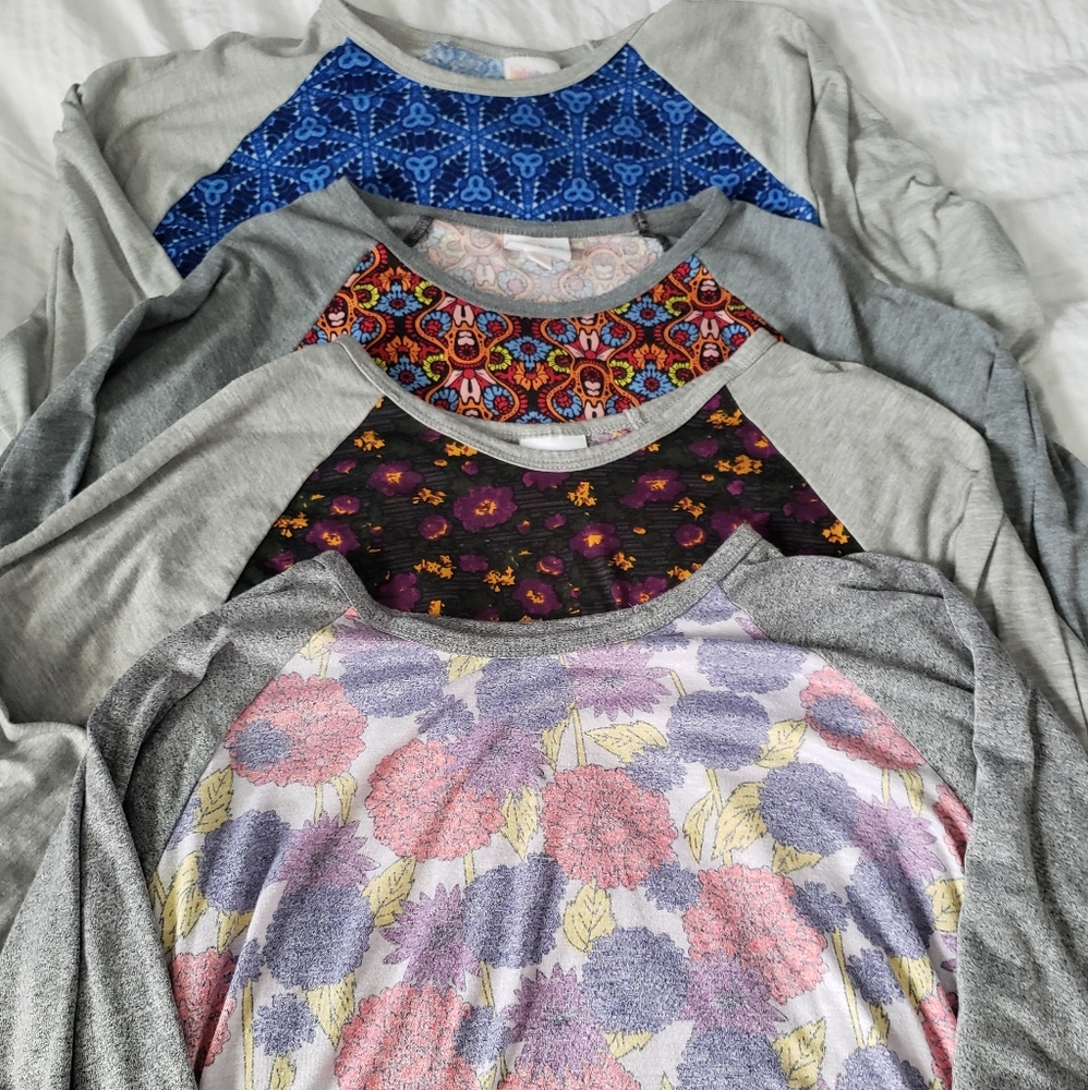 Set of 4 randy shirts (lularoe) size 3xl